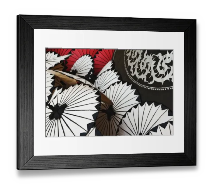 Framed Print : Hand made decorative umbrellas, Bo Sang near Chiang Mai, Thailand Framed Print : Hand made decorative umbrellas, Bo Sang near Chiang Mai, Thailand