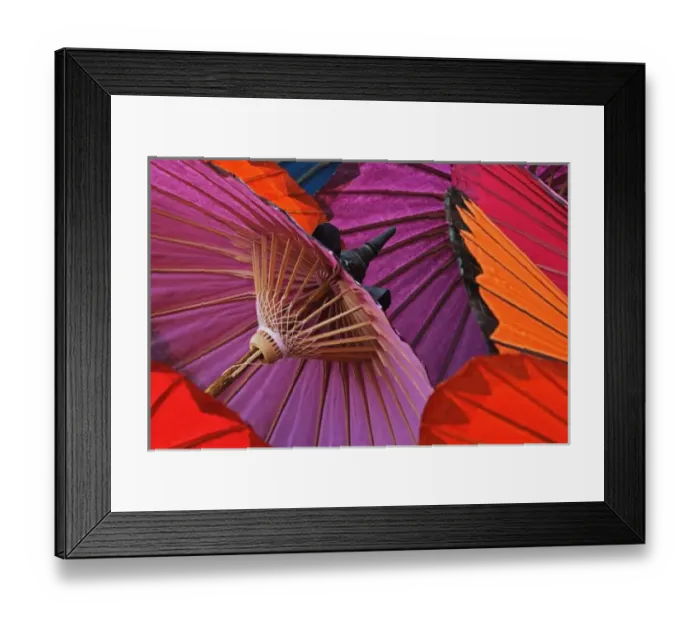 Framed Print : Hand made decorative umbrellas, Umbrella Making Center, Bo Sang, near Chiang Mai Framed Print : Hand made decorative umbrellas, Umbrella Making Center, Bo Sang, near Chiang Mai
