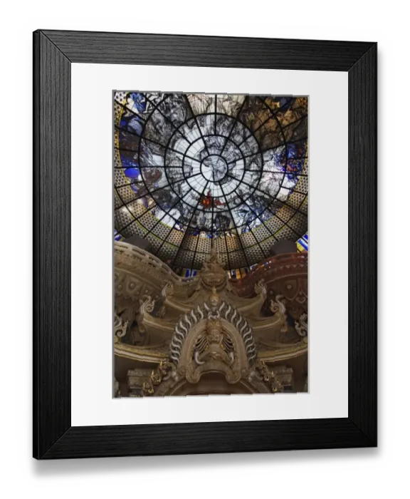 Framed Print : The Stairway to Heaven, Erawan Museum in Samut Prakan, southeast of Bangkok, Thailand