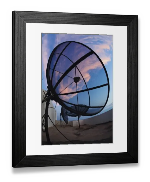 Framed Print : Rooftop antennas, Bangkok, Thailand