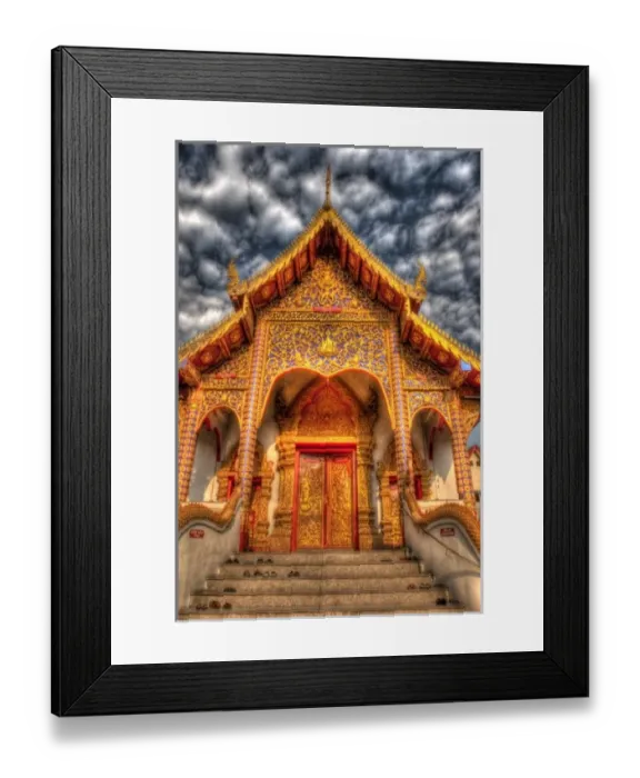 Framed Print : Asia; Thailand; Chiang Mai; Entrance To Temple Framed Print : Asia; Thailand; Chiang Mai; Entrance To Temple