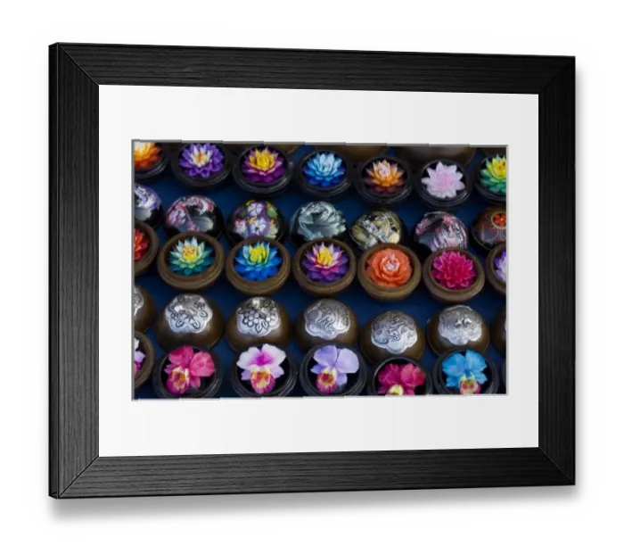 Framed Print : Floatilla flowers for sale at night market Framed Print : Floatilla flowers for sale at night market
