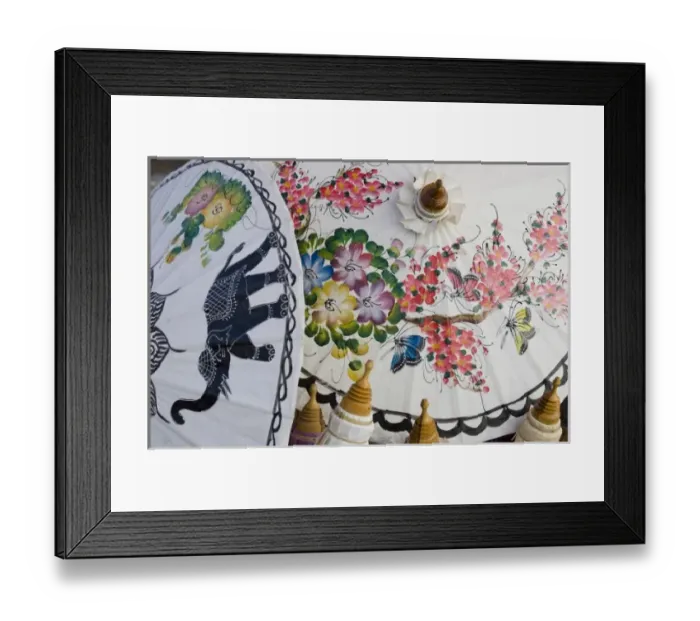 Framed Print : Umbrellas for sale at night market Framed Print : Umbrellas for sale at night market