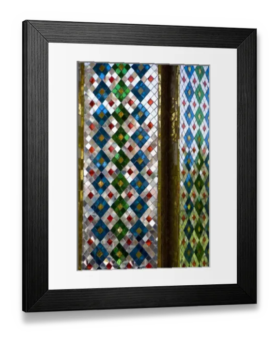 Framed Print : Thailand, Ko Samui (aka Koh Samui). Wat Plai Laem aka Plai Laem Temple, prayer house