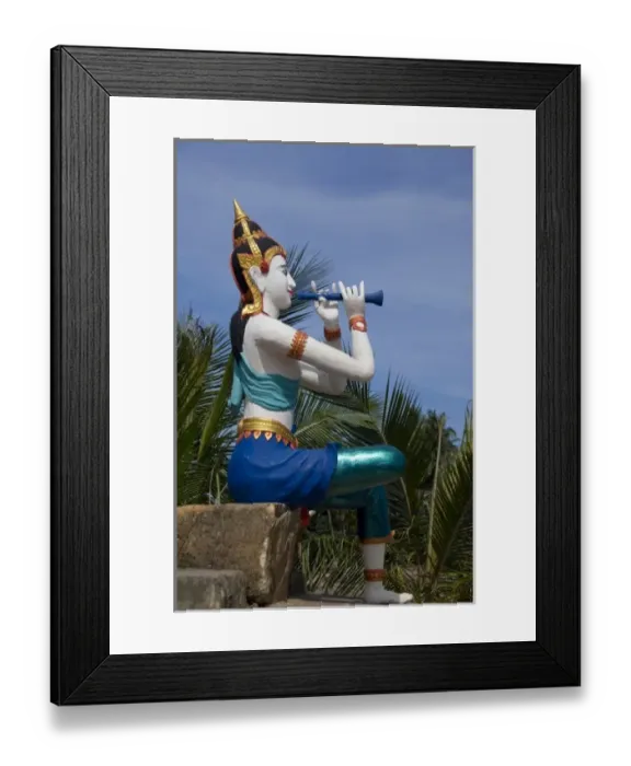 Framed Print : Southeast Thailand, Ko Samui (aka Koh Samui). Statue of Thai goddess on the coast of Fan Island Framed Print : Southeast Thailand, Ko Samui (aka Koh Samui). Statue of Thai goddess on the coast of Fan Island