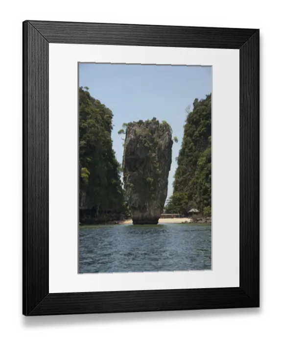 Framed Print : Asia, Thailand, Phang-Nga National Park, off the coast of Phuket. Island of Kao Ping-Gan