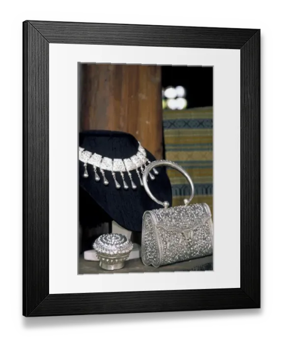 Framed Print : Thailand, Sukhothai. Thai silver jewelry Framed Print : Thailand, Sukhothai. Thai silver jewelry