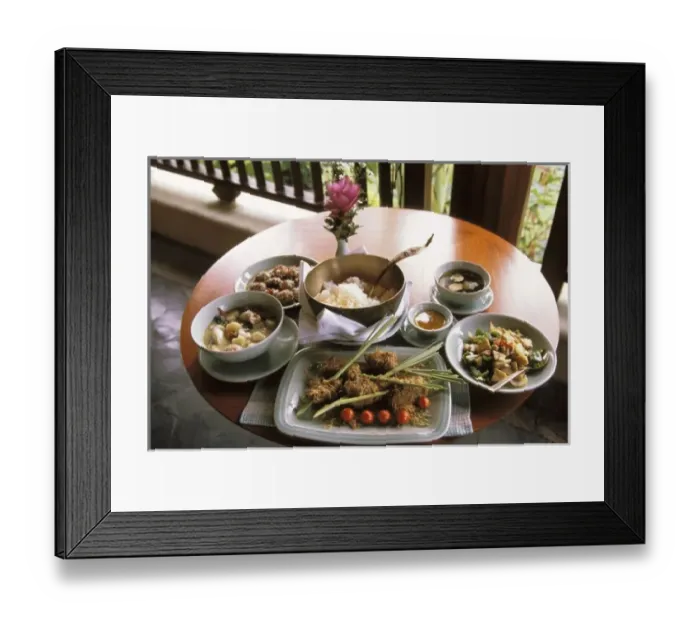 Framed Print : Thailand, Chiangmai. Thai cuisine at the Regent Resort Framed Print : Thailand, Chiangmai. Thai cuisine at the Regent Resort