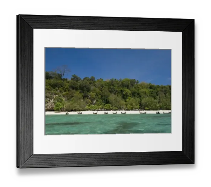 Framed Print : Thailand, Bamboo Island near Phi Phi Don Island Framed Print : Thailand, Bamboo Island near Phi Phi Don Island