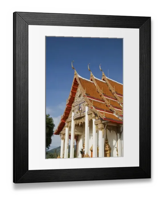 Framed Print : Thailand, Phuket, Wat Chalong temple Framed Print : Thailand, Phuket, Wat Chalong temple