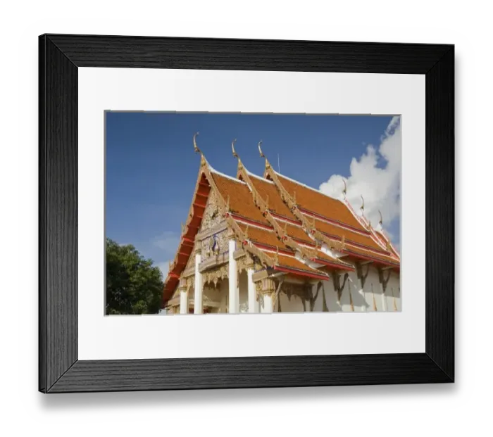 Framed Print : Thailand, Phuket, Wat Chalong temple Framed Print : Thailand, Phuket, Wat Chalong temple
