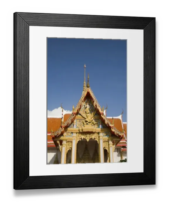 Framed Print : Thailand, Phuket, Wat Chalong temple Framed Print : Thailand, Phuket, Wat Chalong temple