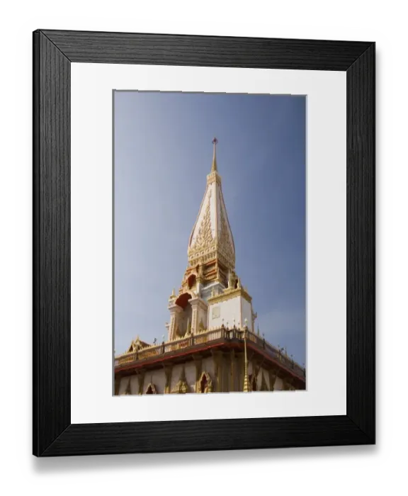 Framed Print : Thailand, Phuket, Wat Chalong temple Framed Print : Thailand, Phuket, Wat Chalong temple