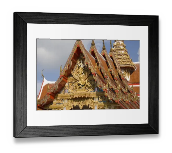 Framed Print : Thailand, Phuket, Wat Chalong temple Framed Print : Thailand, Phuket, Wat Chalong temple