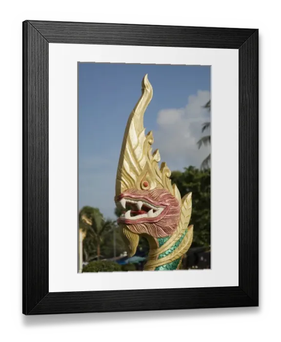 Framed Print : Thailand, Phuket, Wat Chalong temple Framed Print : Thailand, Phuket, Wat Chalong temple