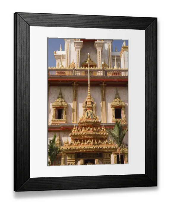 Framed Print : Thailand, Phuket, Wat Chalong temple Framed Print : Thailand, Phuket, Wat Chalong temple