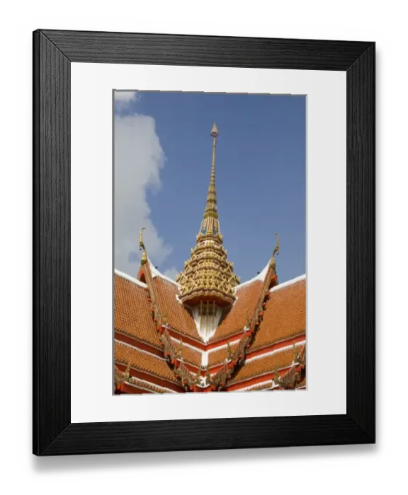 Framed Print : Thailand, Phuket, Wat Chalong temple Framed Print : Thailand, Phuket, Wat Chalong temple