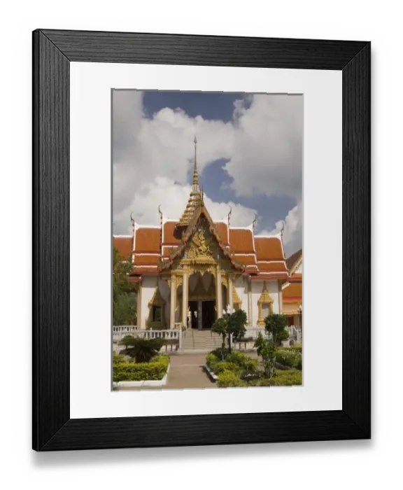 Framed Print : Thailand, Phuket, Wat Chalong temple Framed Print : Thailand, Phuket, Wat Chalong temple