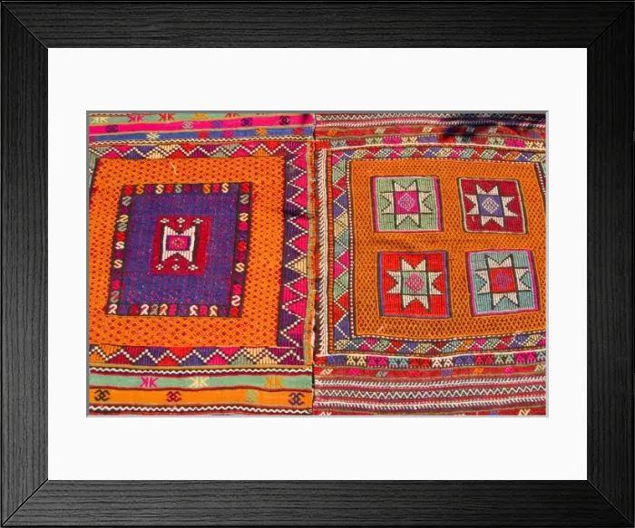 Framed Print : Local kilims sold as souvenirs, Pergamon (Pergamum  /  Bergama) Western Turkey