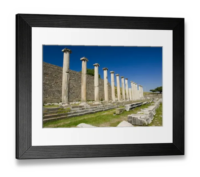 Framed Print : Asclepion (Sanctuary of Asclepius) of Pergamon (Pergamum / Bergama) Western Turkey Framed Print : Asclepion (Sanctuary of Asclepius) of Pergamon (Pergamum / Bergama) Western Turkey