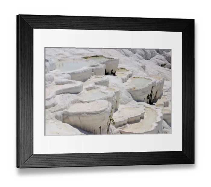 Framed Print : View of the travertine rocks, Pamukkale (ancient Hierapolis), Turkey Framed Print : View of the travertine rocks, Pamukkale (ancient Hierapolis), Turkey
