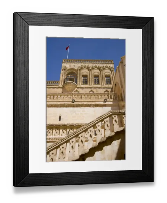 Framed Print : The Government Guesthouse of Midyat (Midyat Devlet Konukevi), Mardin, Turkey