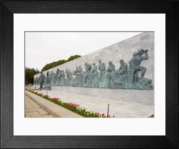Framed Print : Relief and statue depicting Mustafa Kemal Ataturk commanding the Dardanelles Campaign of WW1 Framed Print : Relief and statue depicting Mustafa Kemal Ataturk commanding the Dardanelles Campaign of WW1
