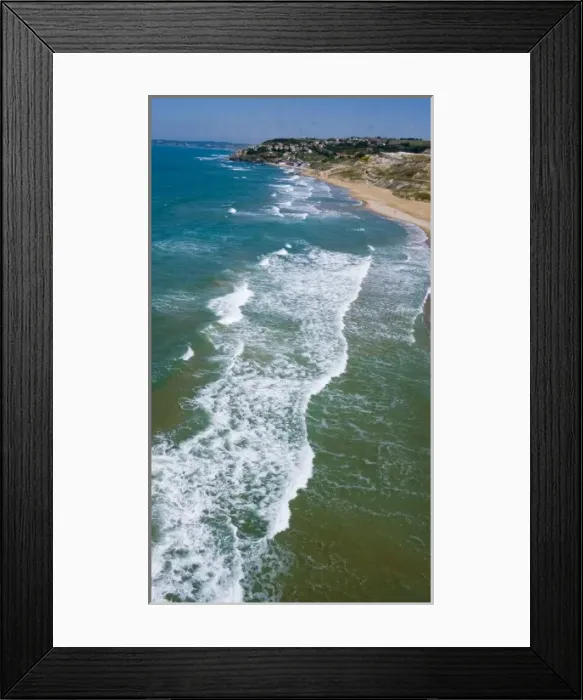 Framed Print : Aerial view of Black Sea coast of Istanbul, Turkey