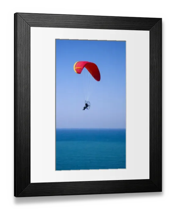 Framed Print : Powered paraglider flying above the Black Sea in Istanbul, aerial, view, Turkey (MR) Framed Print : Powered paraglider flying above the Black Sea in Istanbul, aerial, view, Turkey (MR)