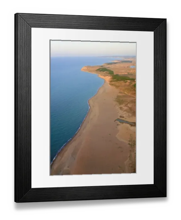 Framed Print : Aerial view of Agacli beach, Black Sea coast of Istanbul, Turkey