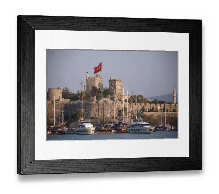 Framed Print : Asia, Europe, Turkey, Bodrum. Castle of St. Peter aka Bodrum Castle