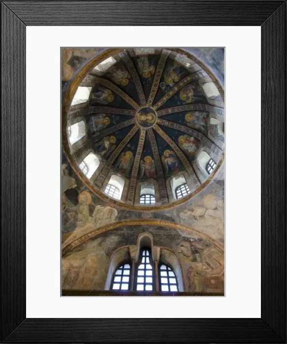Framed Print : Turkey, Istanbul. 3rd century Chora Monastery (aka Kariye Muzesi or Church of St