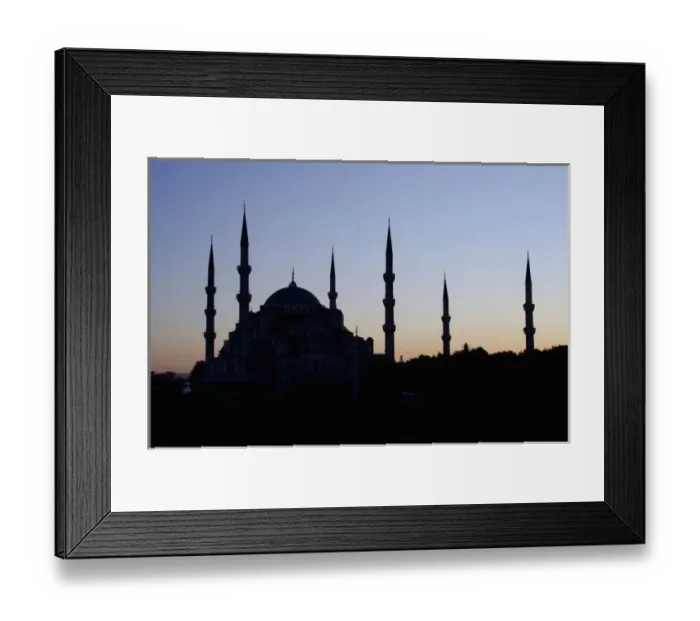 Framed Print : Turkey, Istanbul. Blue Mosque (aka Sultan Ahmet I Camii), circa 1609. Sunset over the Blue Mosque Framed Print : Turkey, Istanbul. Blue Mosque (aka Sultan Ahmet I Camii), circa 1609. Sunset over the Blue Mosque