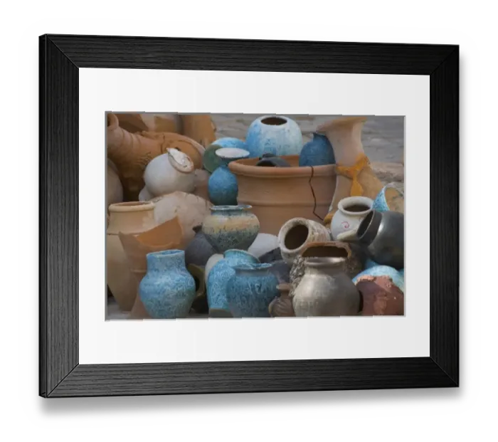 Framed Print : Pottery out on the street in Cappadoccia, Turkey Framed Print : Pottery out on the street in Cappadoccia, Turkey