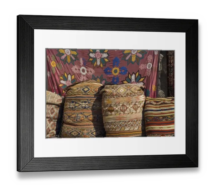 Framed Print : Turkish Rugs on display, Cappadoccia Turkey Framed Print : Turkish Rugs on display, Cappadoccia Turkey