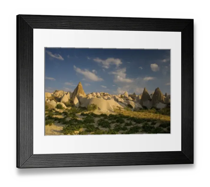 Framed Print : Fairy Chimneys and Volcanic Rock Formations Cappadoccia, Turkey