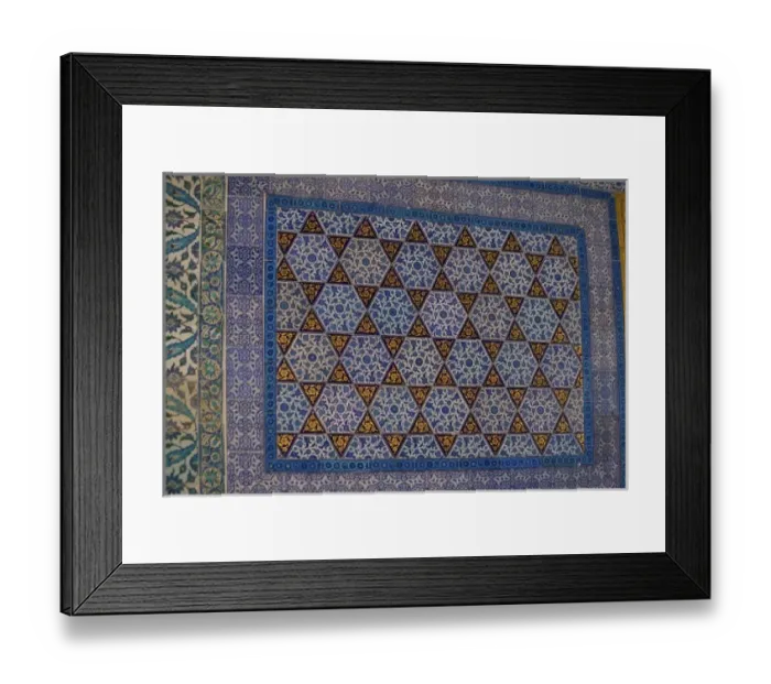 Framed Print : Colorful Tile work in the Topkapi Palace, Istanbul Turkey Framed Print : Colorful Tile work in the Topkapi Palace, Istanbul Turkey