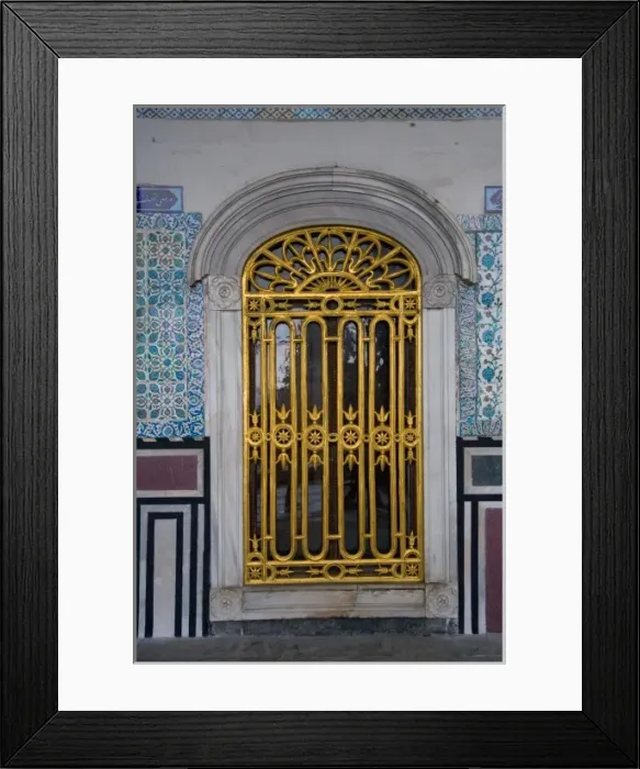 Framed Print : Colorful Tile work and doorway in the Topkapi Palace, Istanbul Turkey Framed Print : Colorful Tile work and doorway in the Topkapi Palace, Istanbul Turkey
