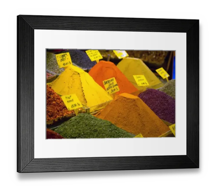 Framed Print : Spices in the Spice Market, Istanbul Turkey Framed Print : Spices in the Spice Market, Istanbul Turkey