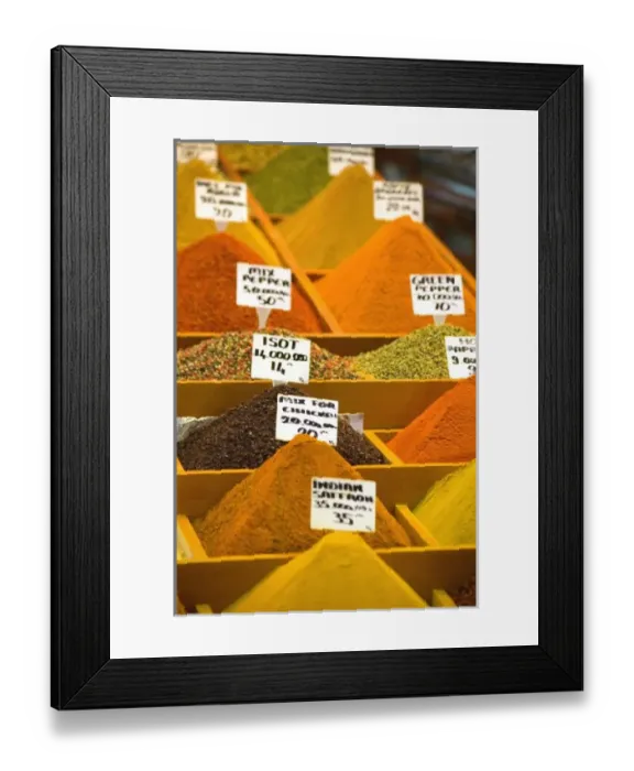 Framed Print : Spices in the Spice Market, Istanbul Turkey Framed Print : Spices in the Spice Market, Istanbul Turkey