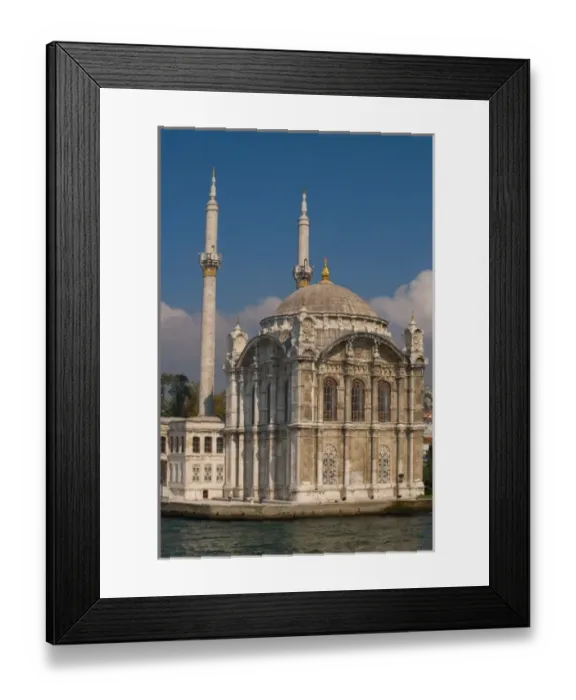 Framed Print : Bosporus Straights with mosque in foreground, Istanbul Turkey Framed Print : Bosporus Straights with mosque in foreground, Istanbul Turkey