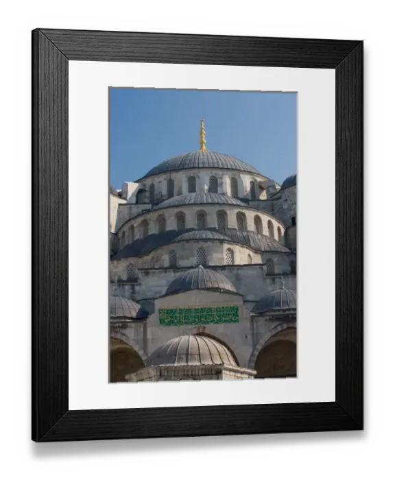 Framed Print : Blue Mosque outside exterior with all of its domes, Istanbual Turkey Framed Print : Blue Mosque outside exterior with all of its domes, Istanbual Turkey