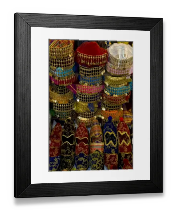 Framed Print : Middle East Turkey and city of Istanbul Shoes and other items for sale in the spice Framed Print : Middle East Turkey and city of Istanbul Shoes and other items for sale in the spice