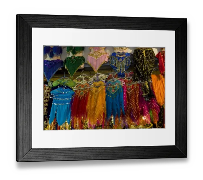 Framed Print : Middle East Turkey and city of Istanbul with belly dancers colorful outfit for sale
