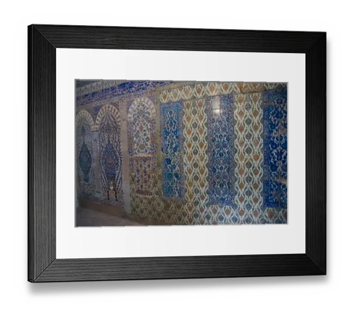 Framed Print : Middle East Turkey and city of Istanbul and the Topkapi Palace and the Harem during