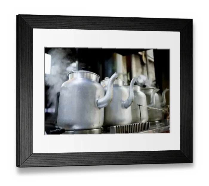 Framed Print : Istanbul, Turkey. Old local hookah bar