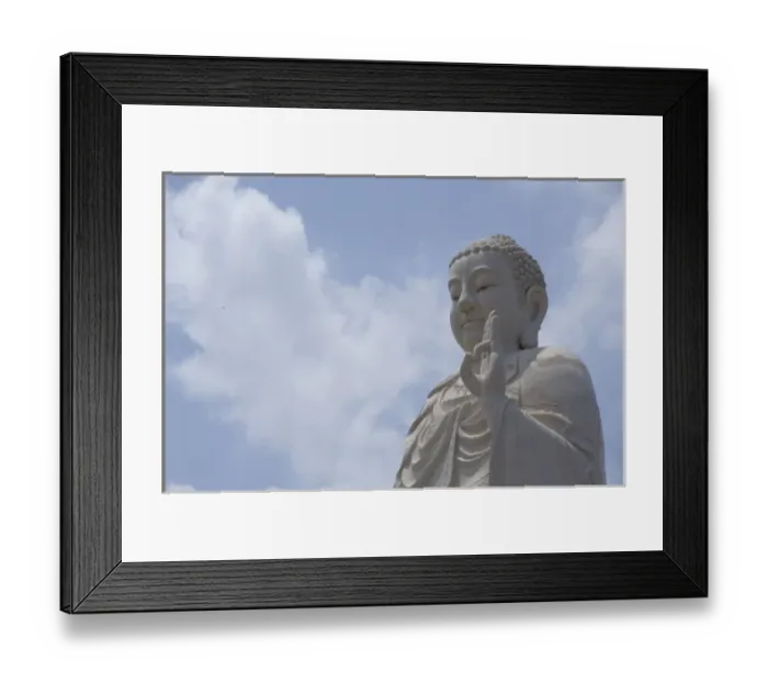 Framed Print : Vietnam, (near Saigon) My Tho. Vinh Trang Pagoda Framed Print : Vietnam, (near Saigon) My Tho. Vinh Trang Pagoda