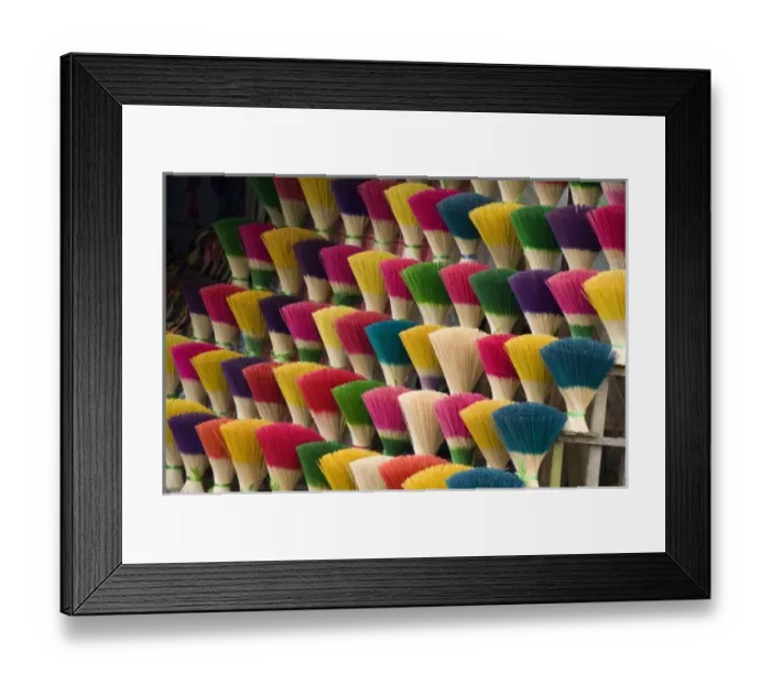 Framed Print : Vietnam, Da Nang. Old imperial capital city of Hue. Colorful handmade incense sticks Framed Print : Vietnam, Da Nang. Old imperial capital city of Hue. Colorful handmade incense sticks