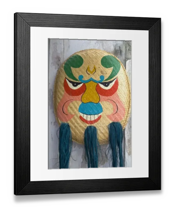 Framed Print : Unknown. Painted ceremonial masks being sold for Tet in Hanoi, Vietnam Framed Print : Unknown. Painted ceremonial masks being sold for Tet in Hanoi, Vietnam