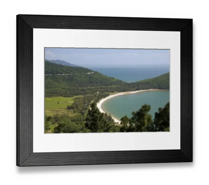 Framed Print : Leper colony village north of Da Nang along the South China Sea, Vietnam Framed Print : Leper colony village north of Da Nang along the South China Sea, Vietnam